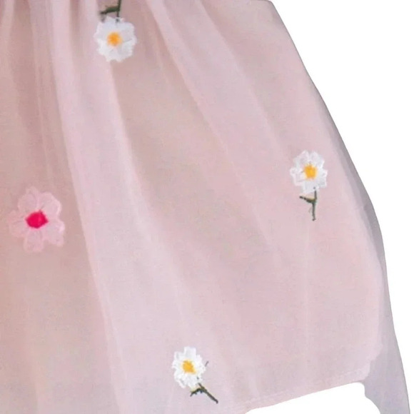 2T Pink Tule Tank Dress with Hat - Picture 4 of 7